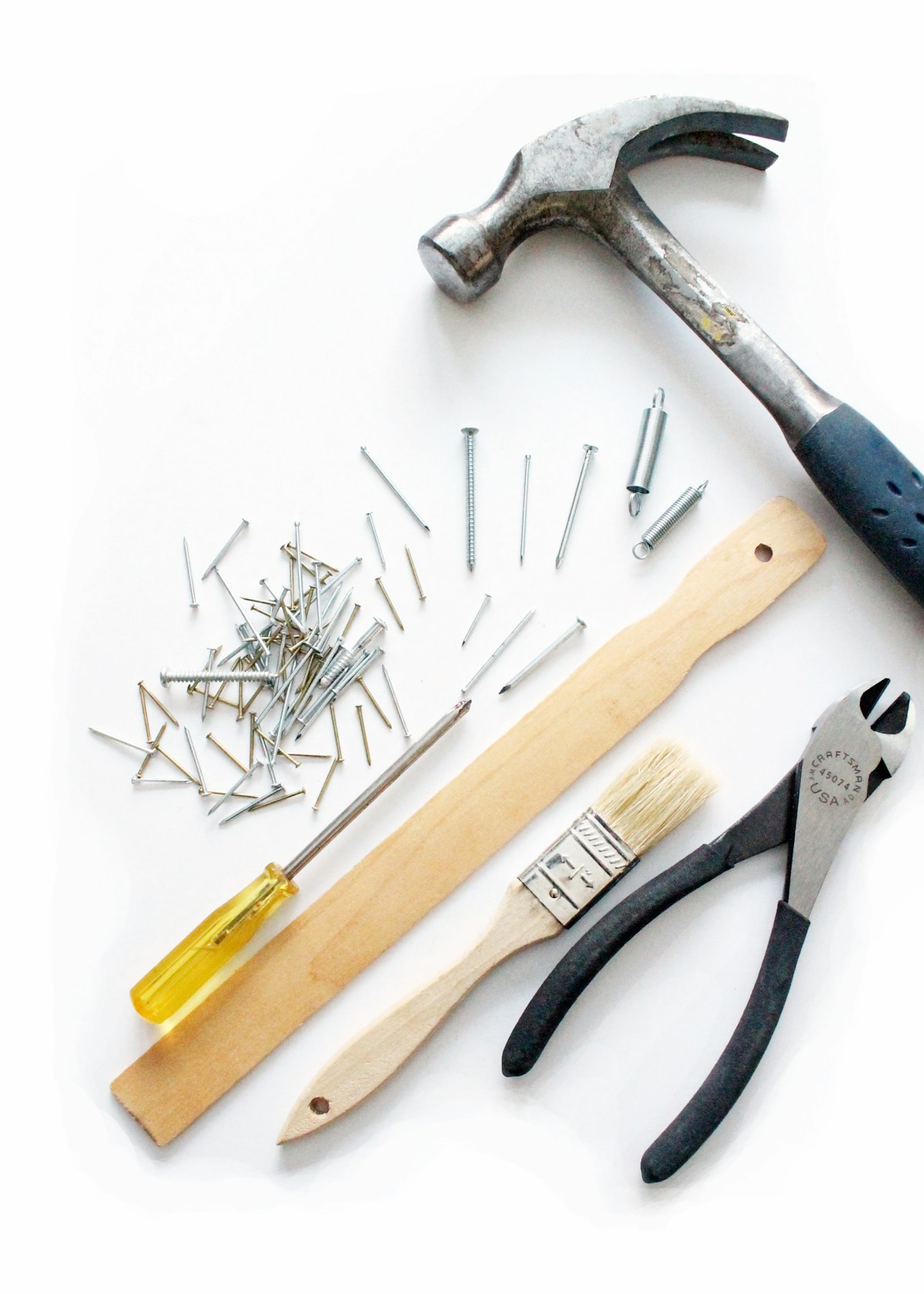 Hammer and screwdriver, handyman tools
